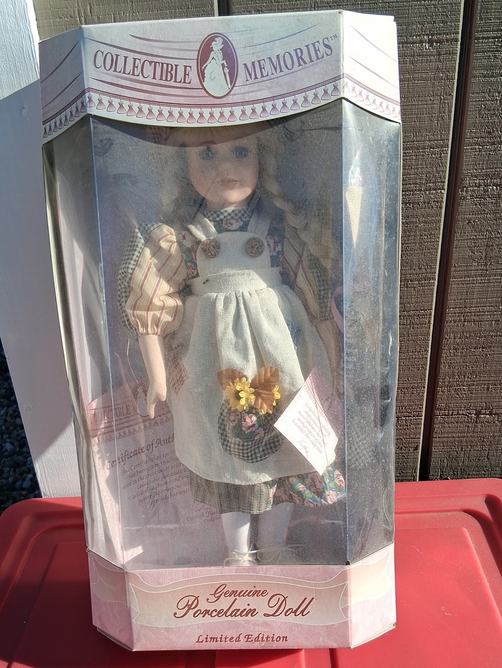 Collectible Memories Genuine Porcelain Doll - Cream & Pink Outfit